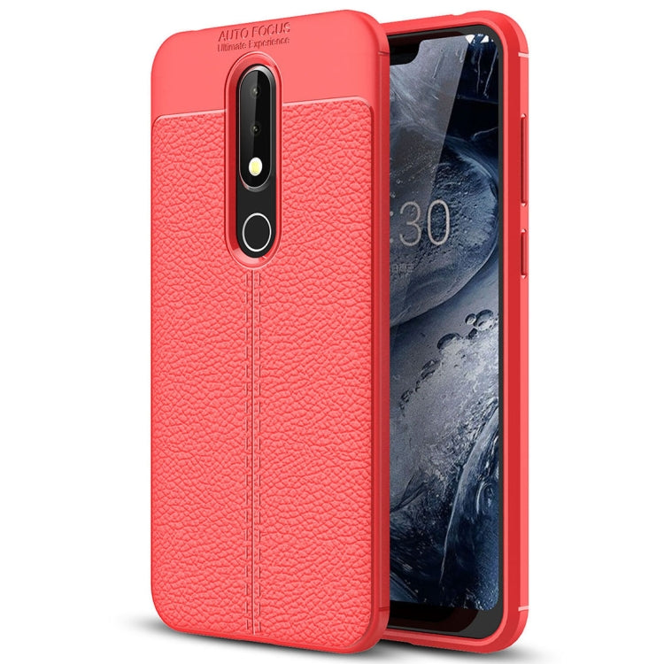 Litchi Texture TPU Protective Case for Nokia X6