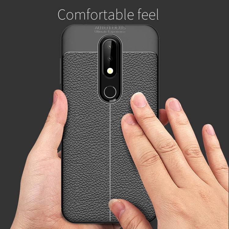 Litchi Texture TPU Protective Case for Nokia X6