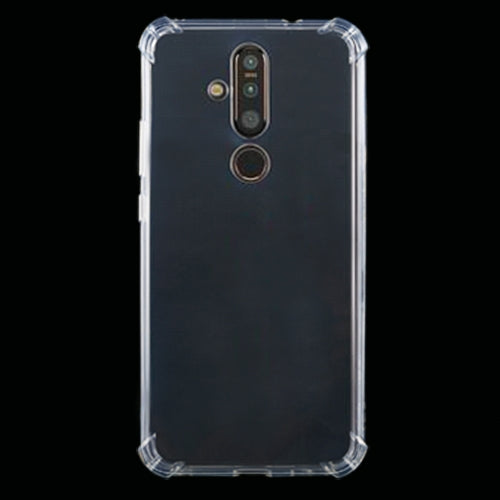 For Nokia X71 Four-Corner Shockproof Ultra-Thin Transparent TPU Case
