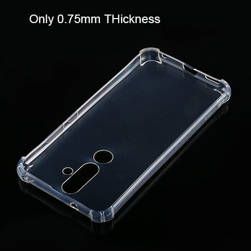 For Nokia X71 Four-Corner Shockproof Ultra-Thin Transparent TPU Case