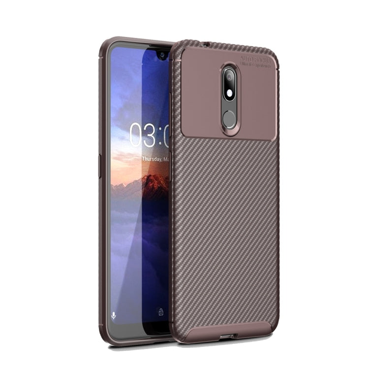 Carbon Fiber Texture Shockproof TPU Case for Nokia 3.2