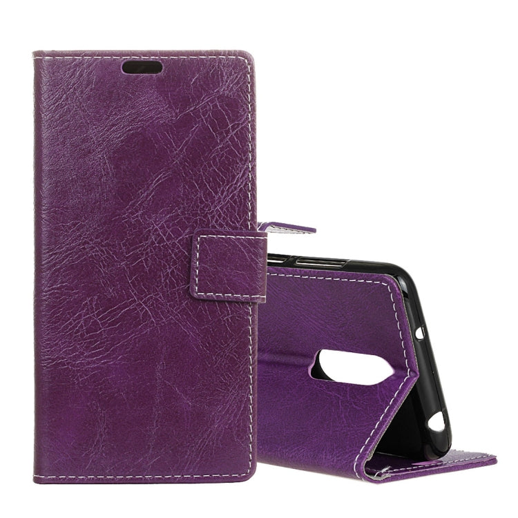 Retro Crazy Horse Texture Horizontal Flip Leather Case for Nokia X6 / 6.1 Plus, with Holder & Card Slots & Wallet & Photo Frame