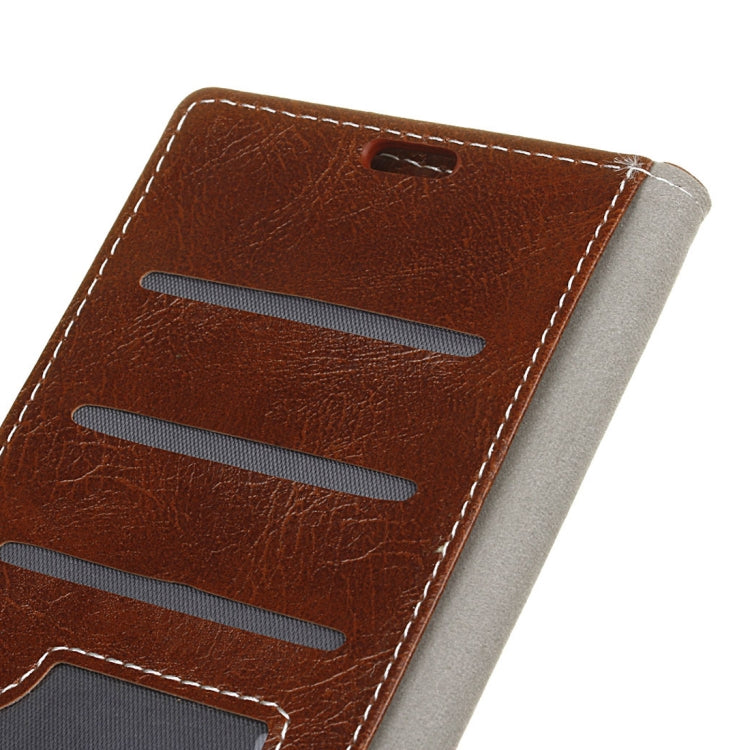 Retro Crazy Horse Texture Horizontal Flip Leather Case for Nokia X6 / 6.1 Plus, with Holder & Card Slots & Wallet & Photo Frame