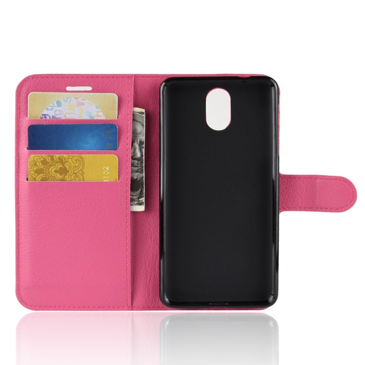 Litchi Texture Horizontal Flip Leather Case for Nokia 3.1, with Wallet & Holder & Card Slots