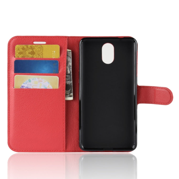 Litchi Texture Horizontal Flip Leather Case for Nokia 3.1, with Wallet & Holder & Card Slots
