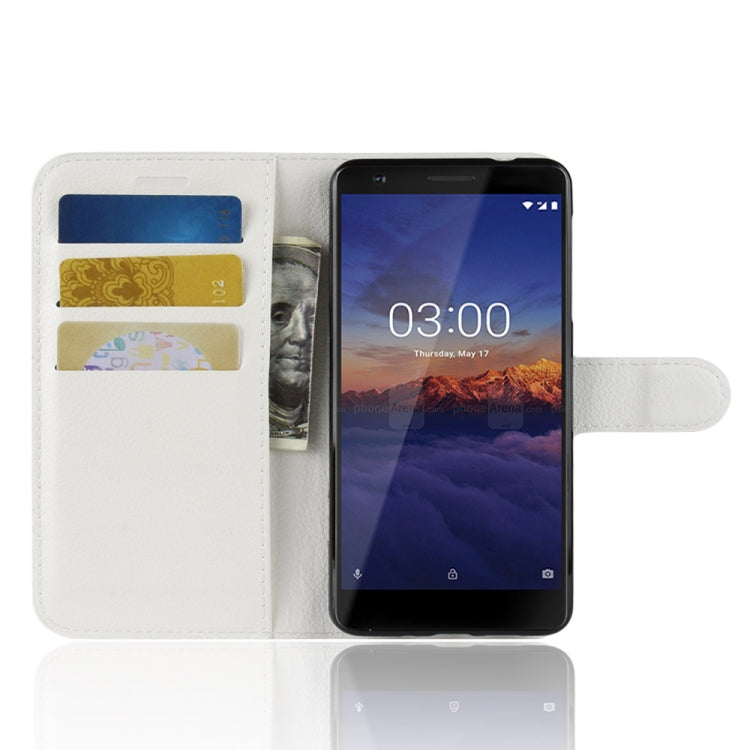 Litchi Texture Horizontal Flip Leather Case for Nokia 3.1, with Wallet & Holder & Card Slots