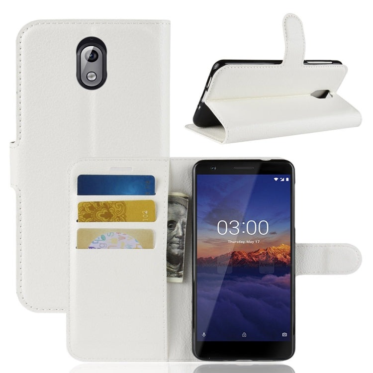 Litchi Texture Horizontal Flip Leather Case for Nokia 3.1, with Wallet & Holder & Card Slots