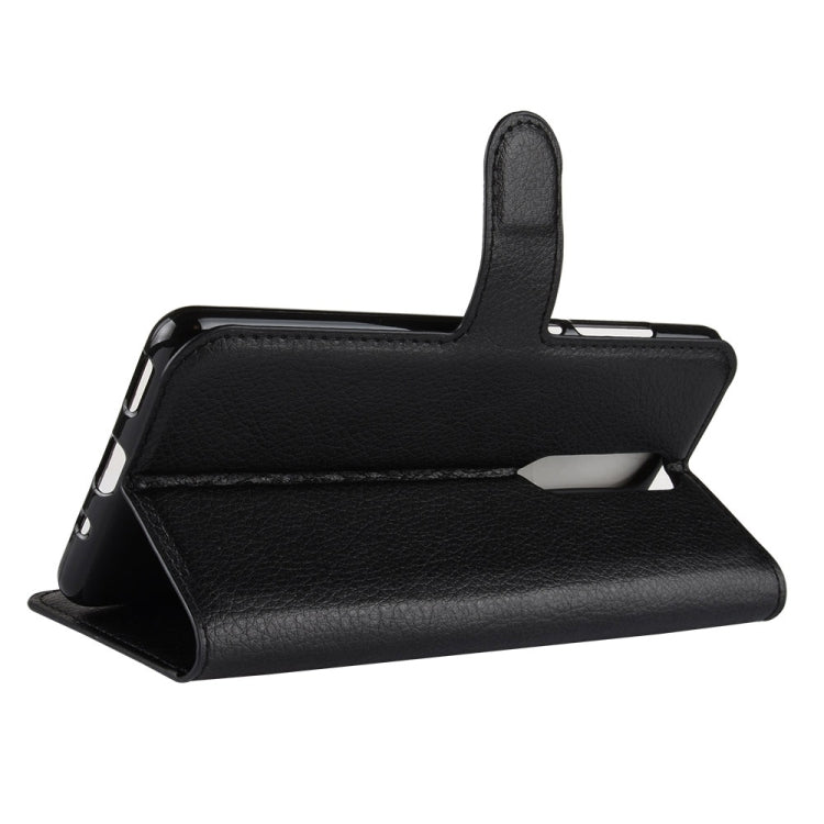 Litchi Texture Horizontal Flip Leather Case for Nokia 5.1, with Wallet & Holder & Card Slots