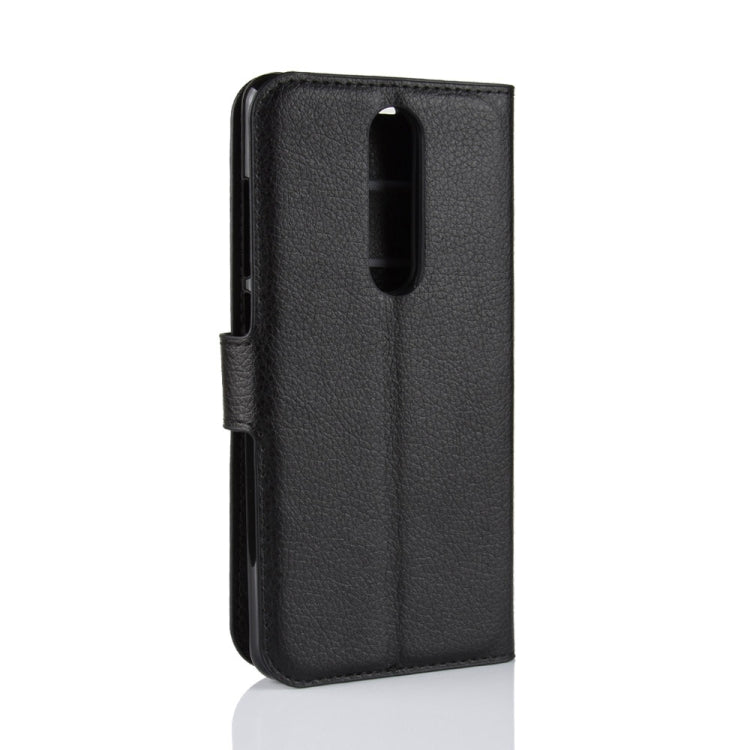 Litchi Texture Horizontal Flip Leather Case for Nokia 5.1, with Wallet & Holder & Card Slots
