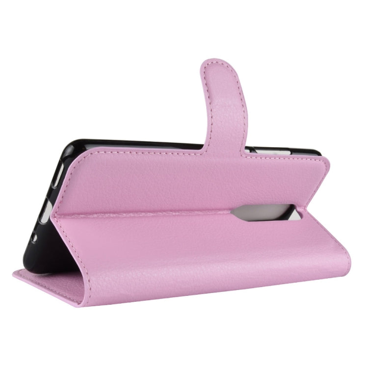 Litchi Texture Horizontal Flip Leather Case for Nokia 5.1, with Wallet & Holder & Card Slots