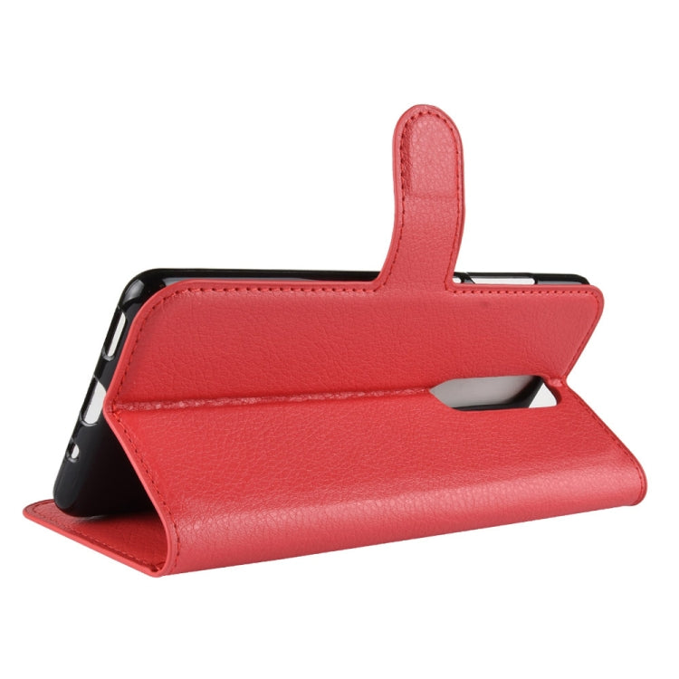 Litchi Texture Horizontal Flip Leather Case for Nokia 5.1, with Wallet & Holder & Card Slots