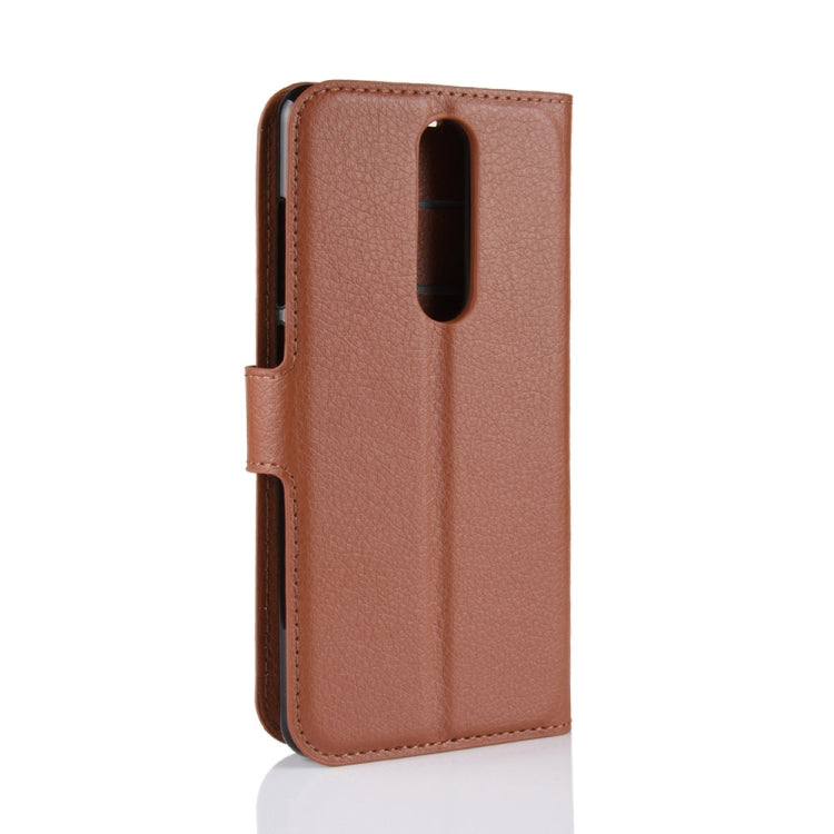 Litchi Texture Horizontal Flip Leather Case for Nokia 5.1, with Wallet & Holder & Card Slots