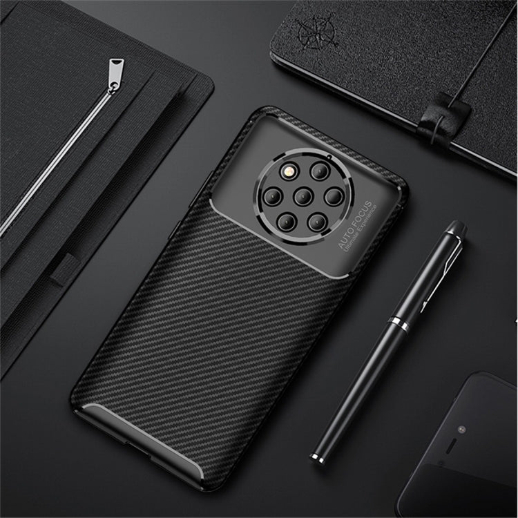 Carbon Fiber Texture Shockproof TPU Case for Nokia 9 PureView