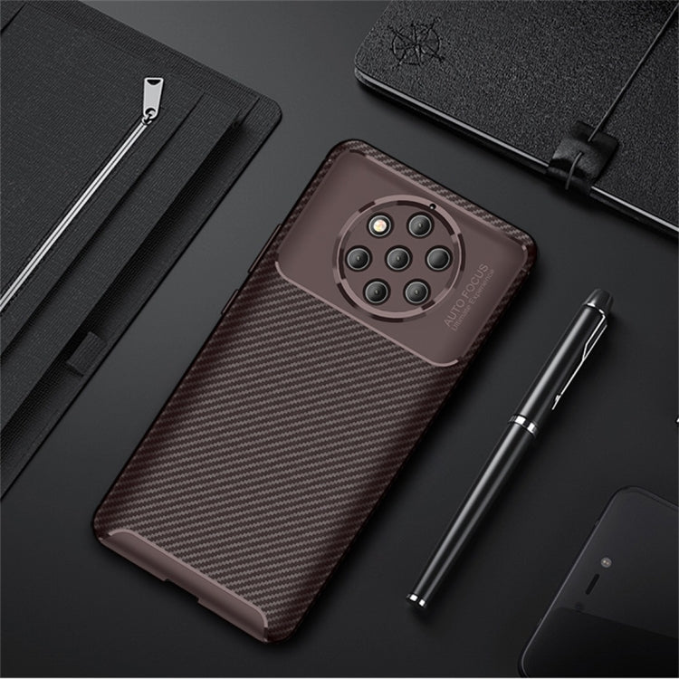 Carbon Fiber Texture Shockproof TPU Case for Nokia 9 PureView