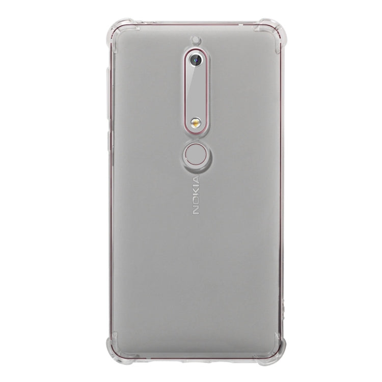 Shockproof TPU Protective Case for Nokia 6.1 / 6 (2018) (Transparent)