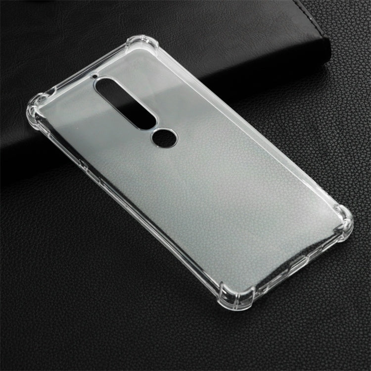 Shockproof TPU Protective Case for Nokia 6.1 / 6 (2018) (Transparent)