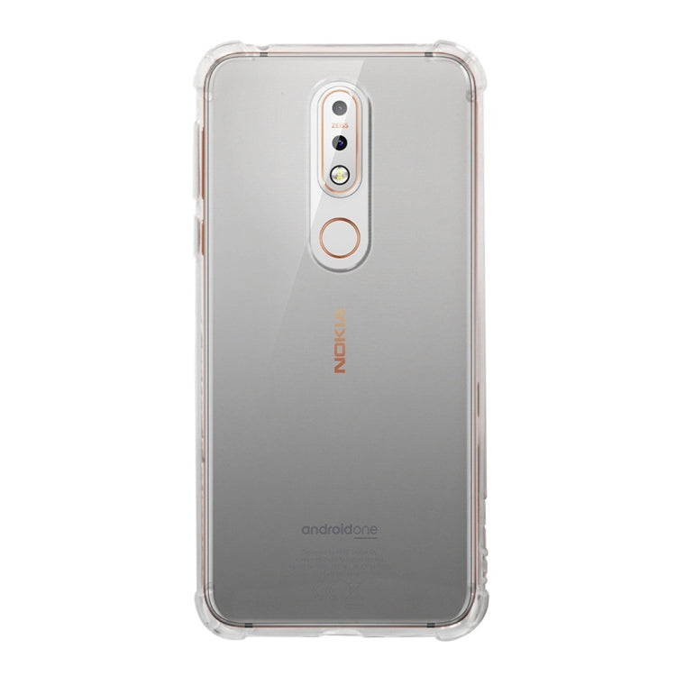 Shockproof TPU Protective Case for Nokia 7.1 (Transparent)