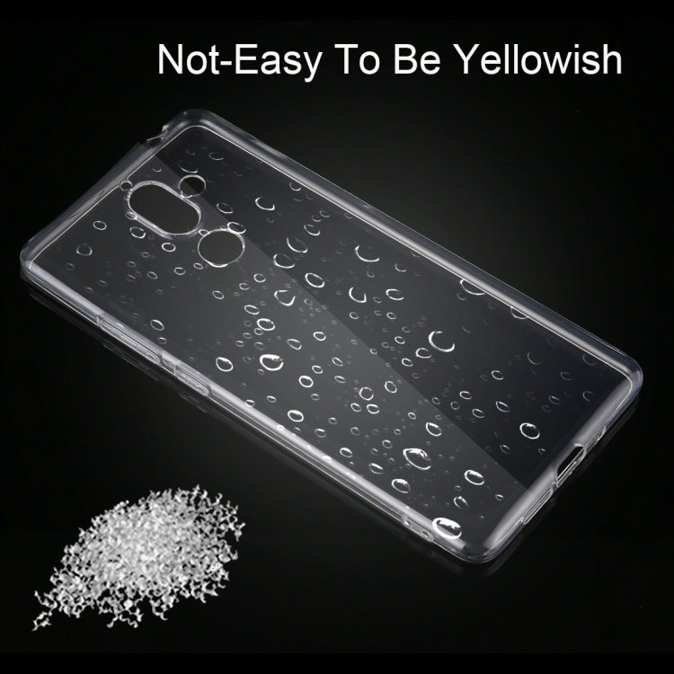For Nokia 7 Plus 0.75mm Ultra-thin Transparent TPU Protective Case(Transparent)