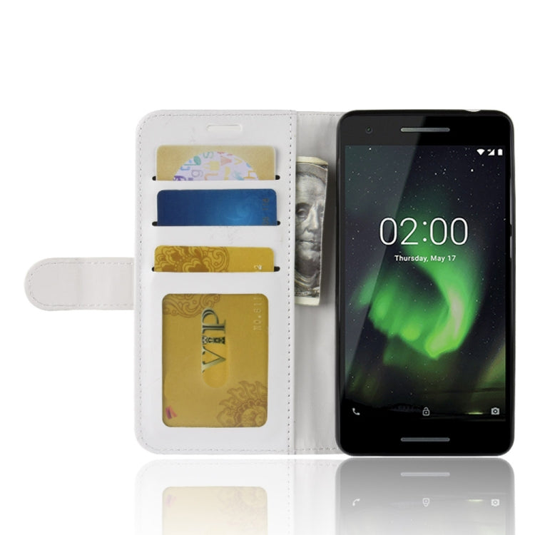 PU + TPU Crazy Horse Texture Horizontal Flip Leather Case for Nokia 2.1, with Wallet & Holder & Card Slots