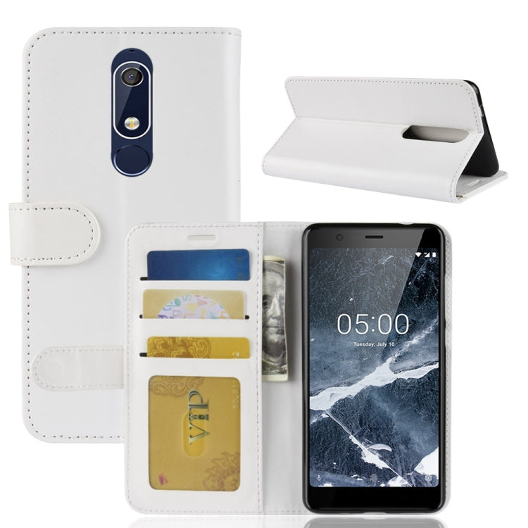 PU + TPU Crazy Horse Texture Horizontal Flip Leather Case for Nokia 5.1, with Wallet & Holder & Card Slots