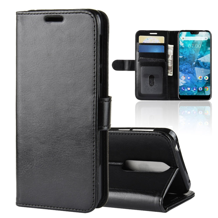 R64 Texture Single Fold Horizontal Flip Leather Case for Nokia 7.1, with Holder & Card Slots & Wallet