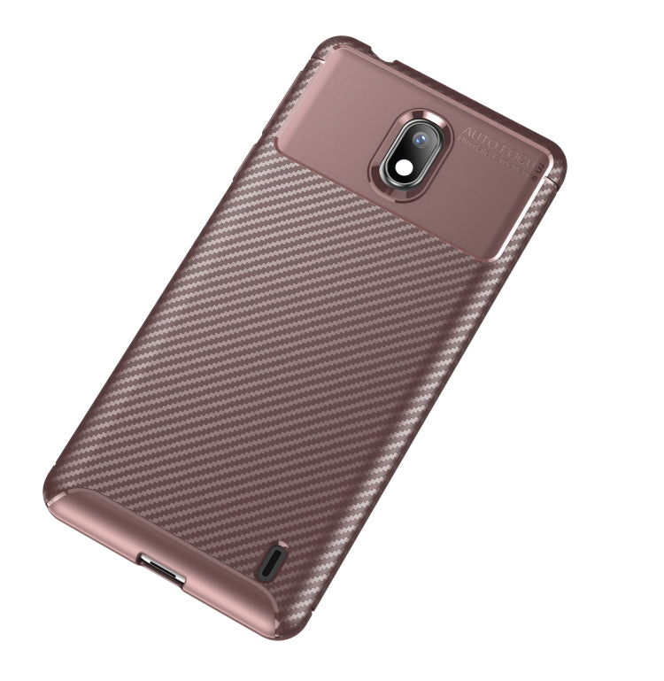 Carbon Fiber Texture Shockproof TPU Case for Nokia 1 Plus