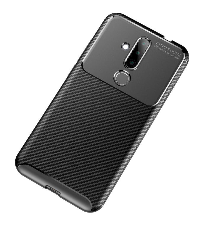 Carbon Fiber Texture Shockproof TPU Case for Nokia 6.2 / X71 (Black)