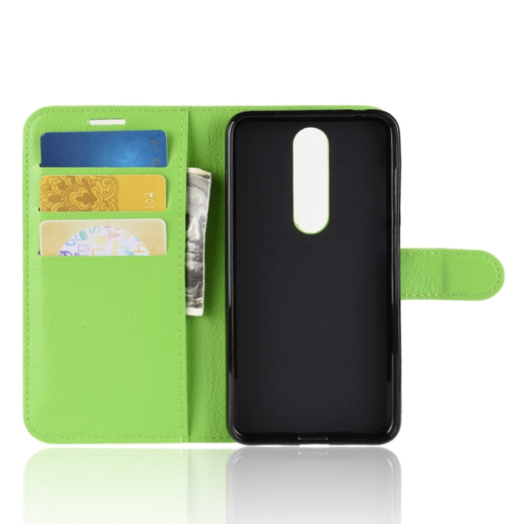 Litchi Texture Horizontal Flip Leather Case for Nokia 5.1 Plus (X5), with Wallet & Holder & Card Slots