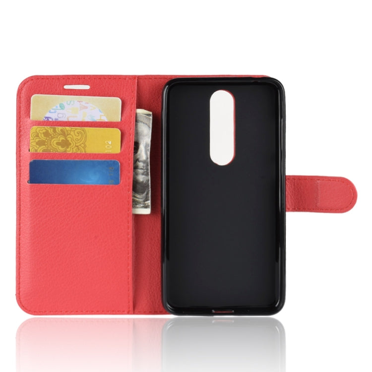 Litchi Texture Horizontal Flip Leather Case for Nokia 5.1 Plus (X5), with Wallet & Holder & Card Slots