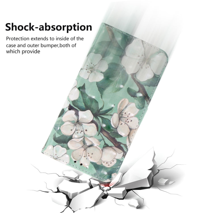 3D Colored Drawing Watercolor Flower Pattern Horizontal Flip Leather Case for Nokia 4.2, with Holder & Card Slots & Wallet