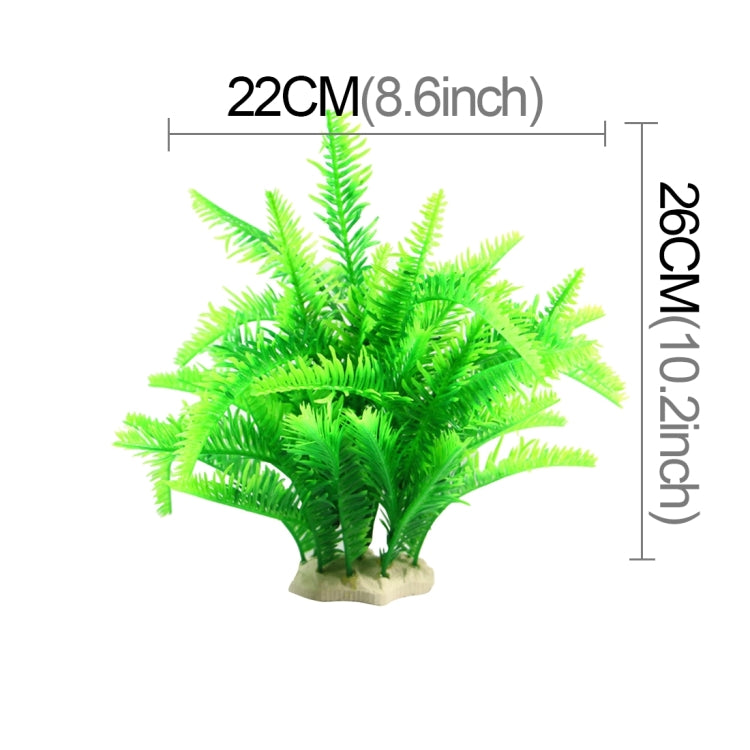 Artificial Tree Plant Grass Figurines Miniatures Aquarium Fish Tank Landscape, Middle Size: 22.0 x 26.0cm