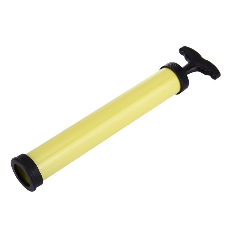 Mini Portable Manual Plastic Pump Inflator (Yellow+Black)