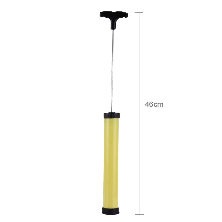 Mini Portable Manual Plastic Pump Inflator (Yellow+Black)
