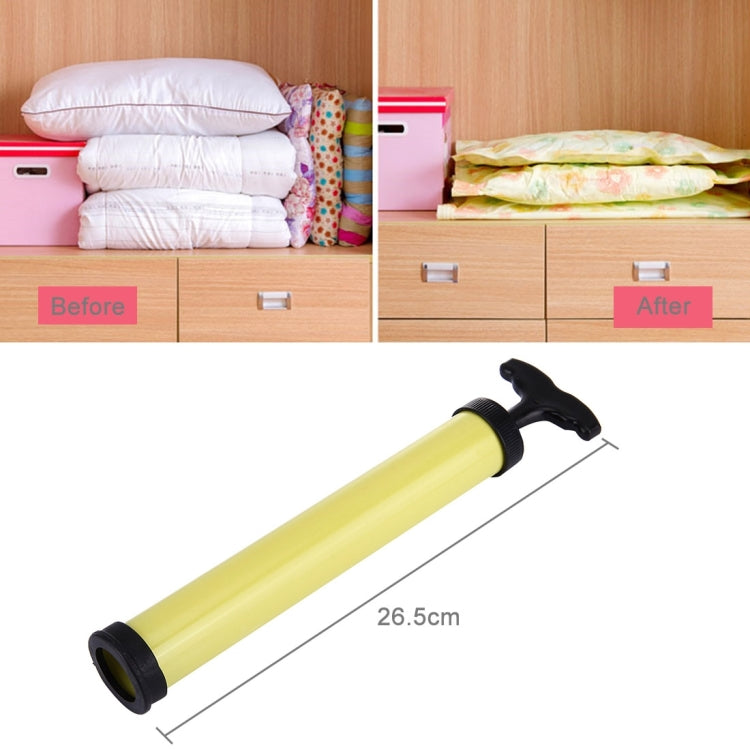 Mini Portable Manual Plastic Pump Inflator (Yellow+Black)