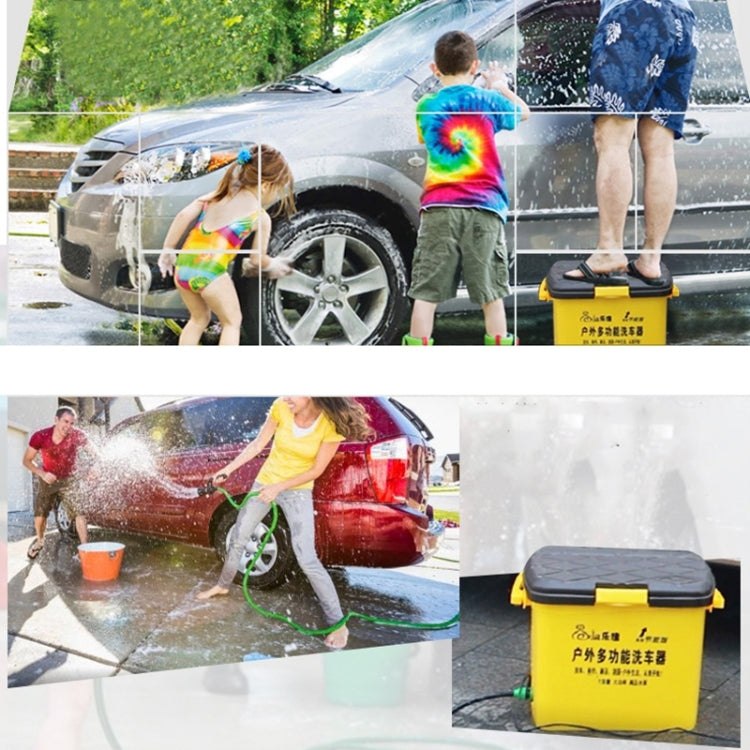 LEJA HL-25L Outdoor Multi-function Electric Car Washing Machine Vehicle Automatic Washing Tools, Water Storage: 25L, AC 220V(Yellow)