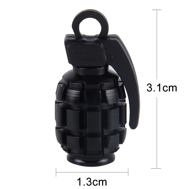 4 PCS Universal Grenade Shaped Car Tire Valve Caps