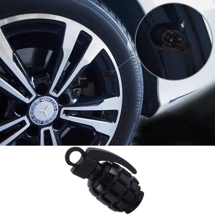 4 PCS Universal Grenade Shaped Car Tire Valve Caps
