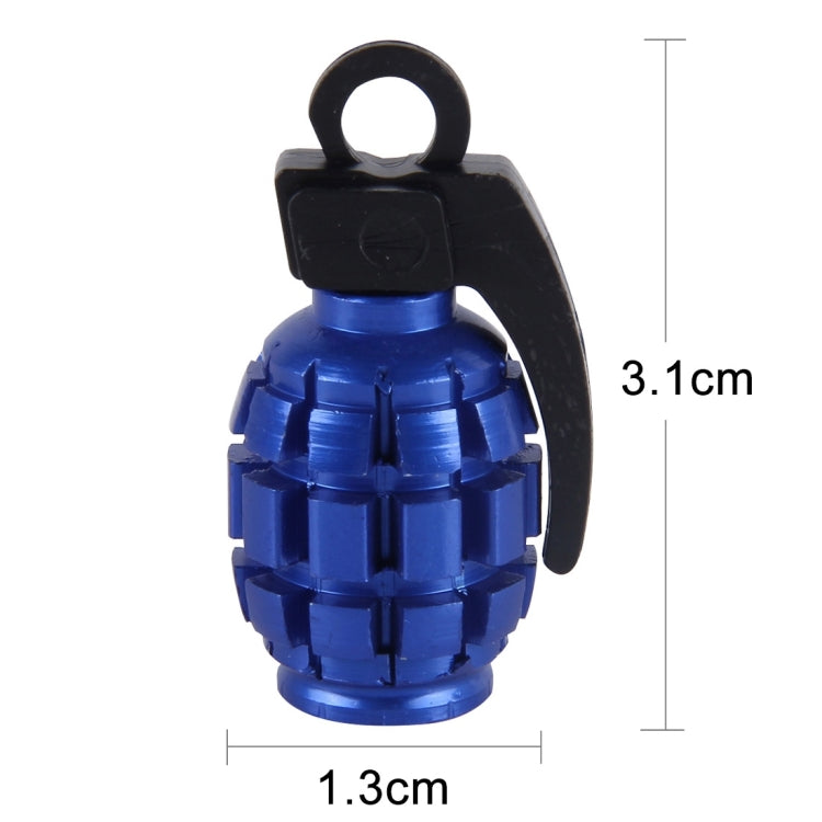 4 PCS Universal Grenade Shaped Car Tire Valve Caps