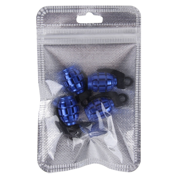 4 PCS Universal Grenade Shaped Car Tire Valve Caps