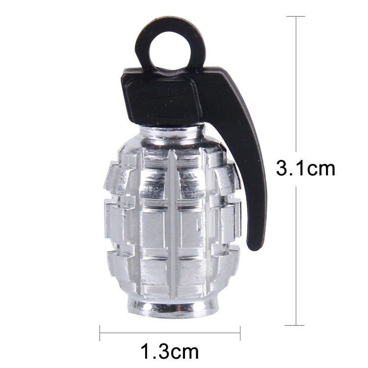 4 PCS Universal Grenade Shaped Car Tire Valve Caps