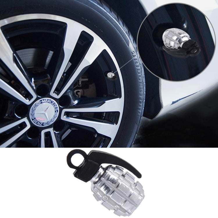 4 PCS Universal Grenade Shaped Car Tire Valve Caps