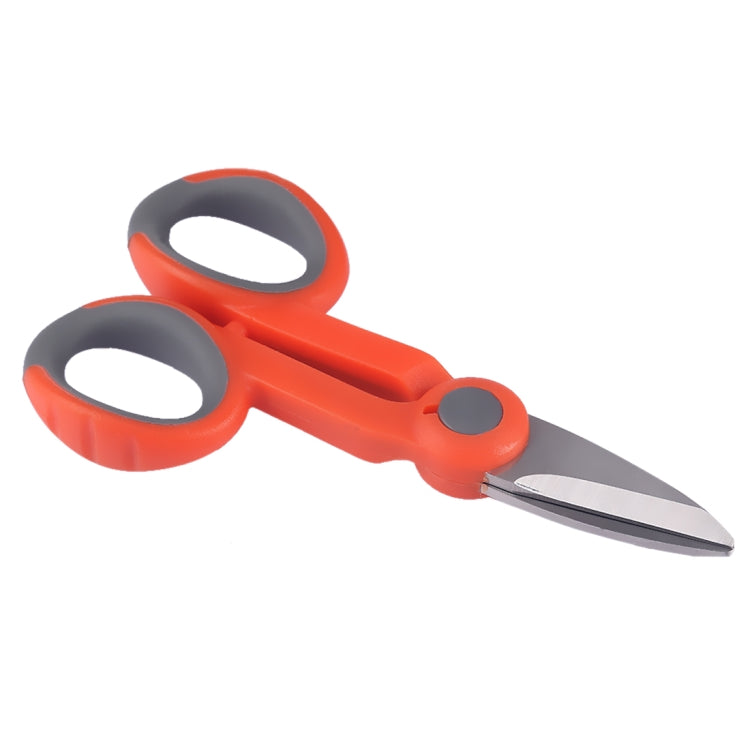WL-9011Z Multifunction Stainless Steel Electrician Optical Fiber Scissors, Length: 14.5cm