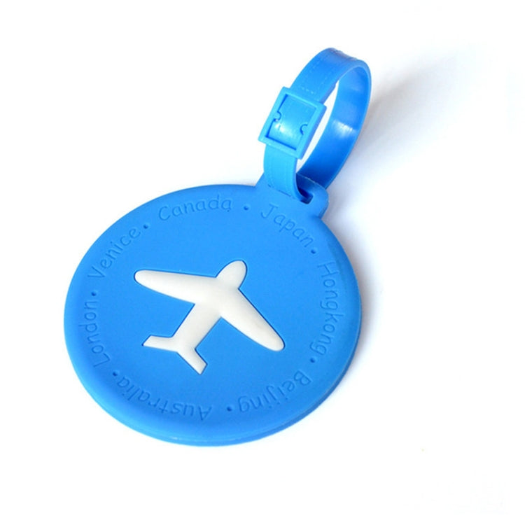 3 PCS Round PVC Luggage Tag Travel Bag Identification Tag