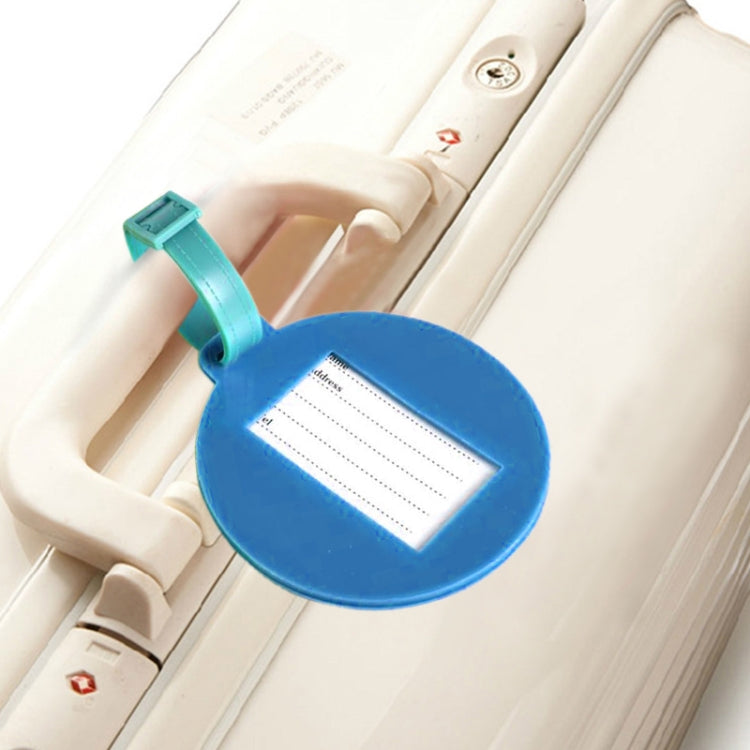 3 PCS Round PVC Luggage Tag Travel Bag Identification Tag