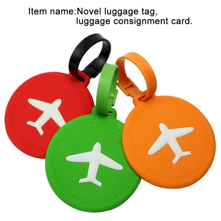 3 PCS Round PVC Luggage Tag Travel Bag Identification Tag