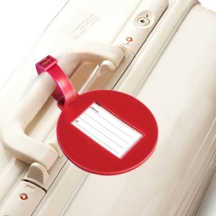 3 PCS Round PVC Luggage Tag Travel Bag Identification Tag