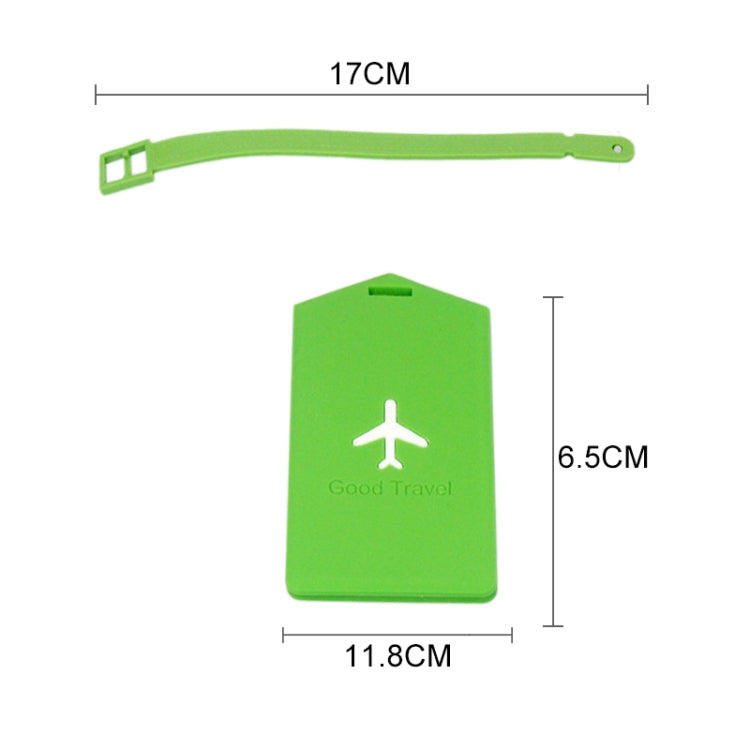 3 PCS Square PVC Luggage Tag Travel Bag Identification Tag