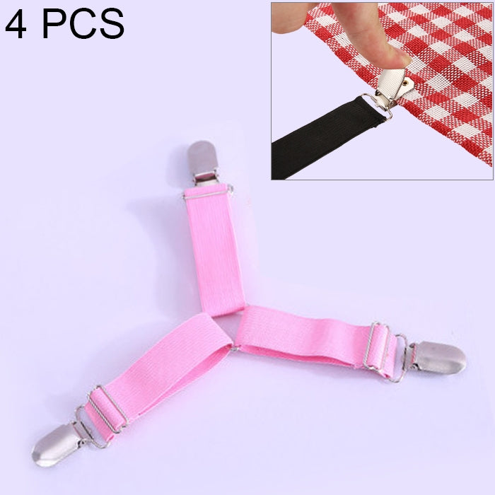 4 PCS Adjustable Bedspread Tablecloth Curtain Sofa Cover Holder Tent Metal Fixed Clips