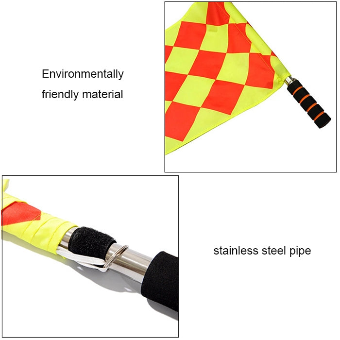 2 PCS Football Training Banners Flag Football Referee Patrol Flag