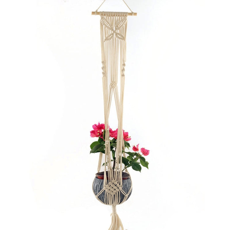 Butterfly A Type Macrame Hanging Flower Pots Decoration Indoor Outdoor Braided Rope Hanging Planter Plant Holder